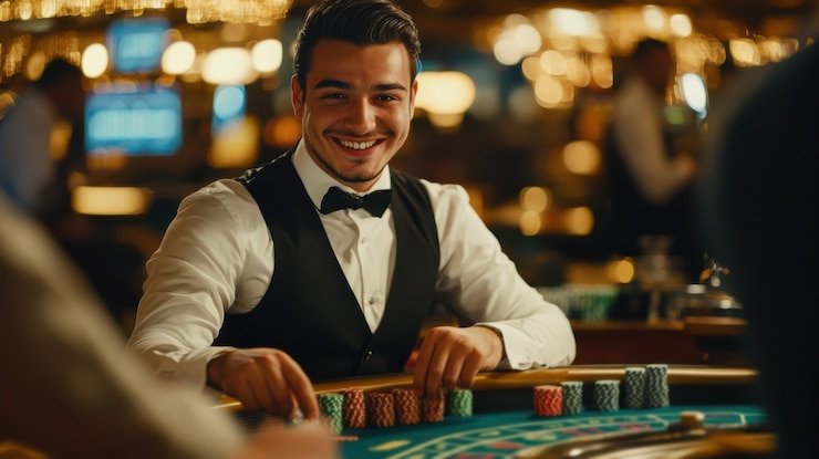 Spadegaming live studio HD stream on sky77 apk mobile app showing blackjack table